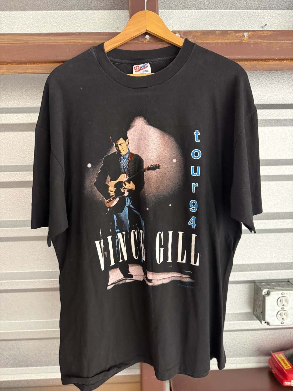 Vintage 1994 Vince Gill Tour Concert T-Shirt Hanes Heavyweight
